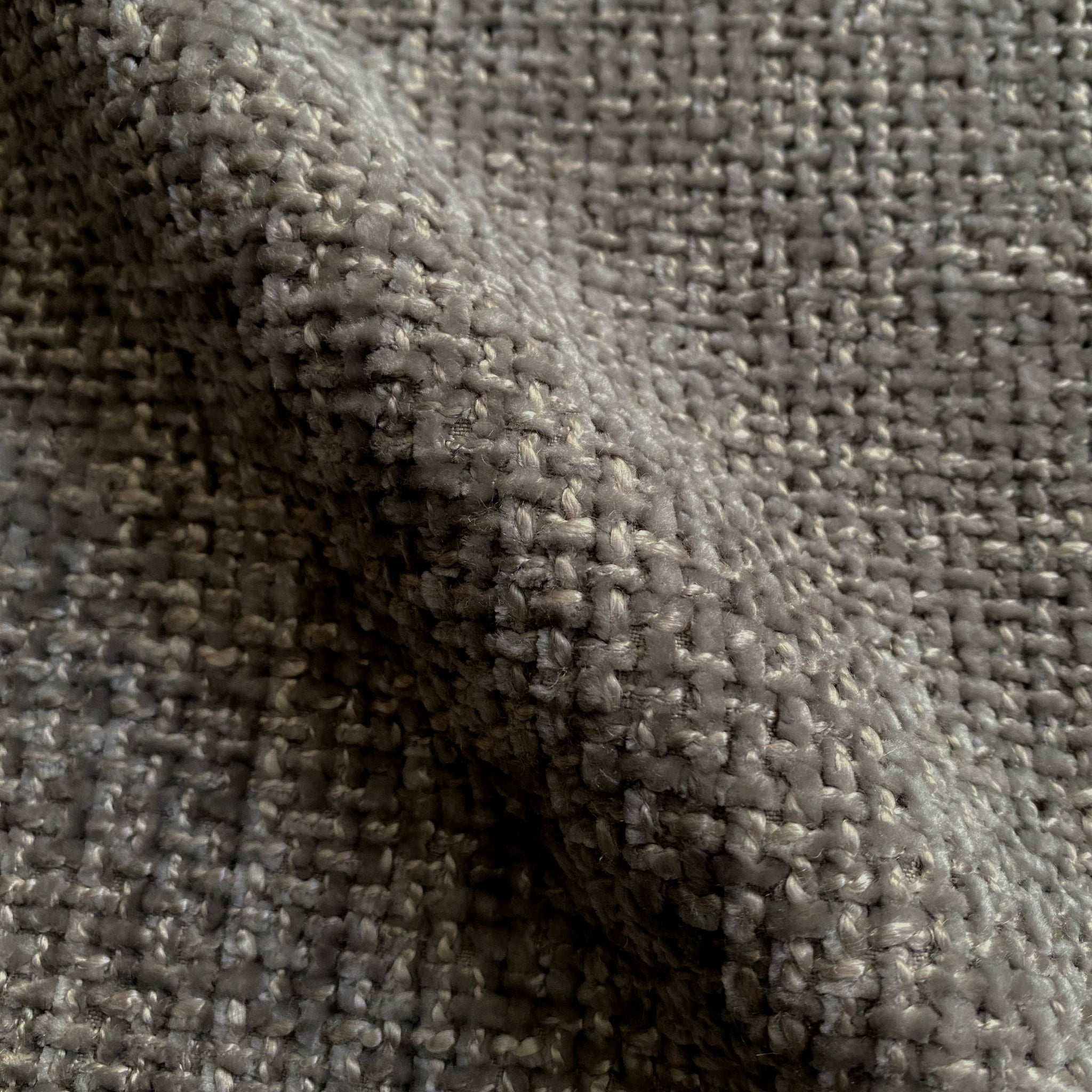 chenille fabric by the yard in taupe