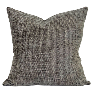 dark taupe chenille toss pillow
