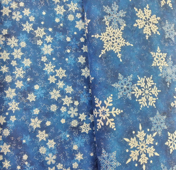 Shimmer Frost - Blowing Snowflakes by Northcott Fabrics 1/2yd Cuts