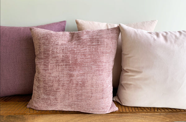 Eliot Pillow Cover in Dusty Rose