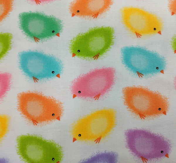 Spring Chickens Feeding Frenzy by Northcott Fabrics 1/2yd Cuts 2 Coordinating Fabrics