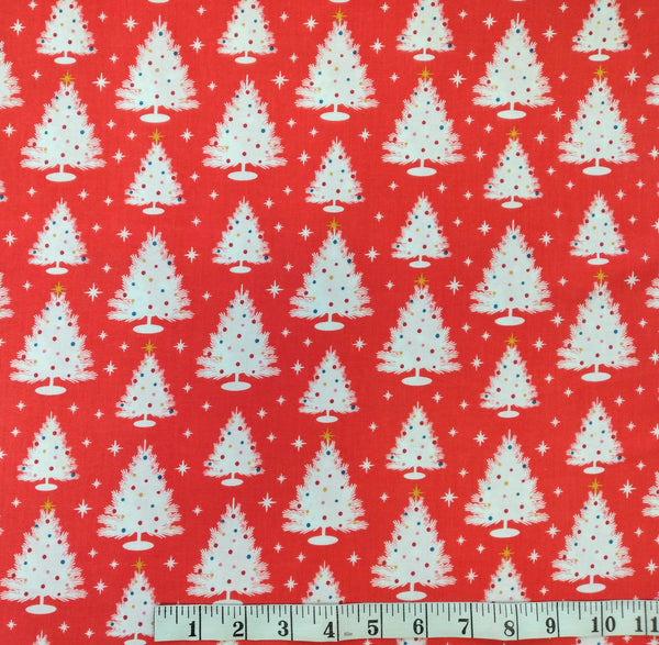 Peppermint - Trees by Figo Fabrics 1/2yd Cuts
