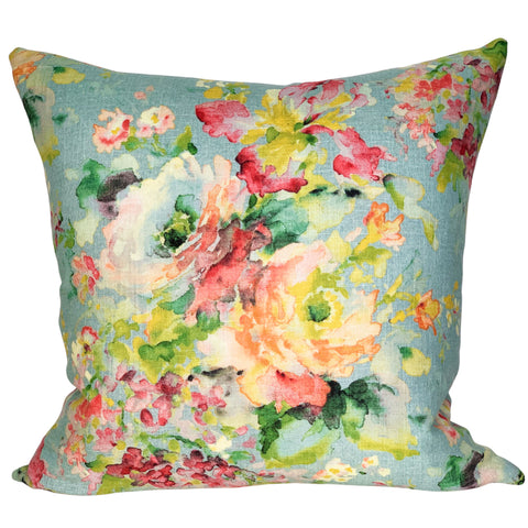 Botanical Pillow Cover in Pastel