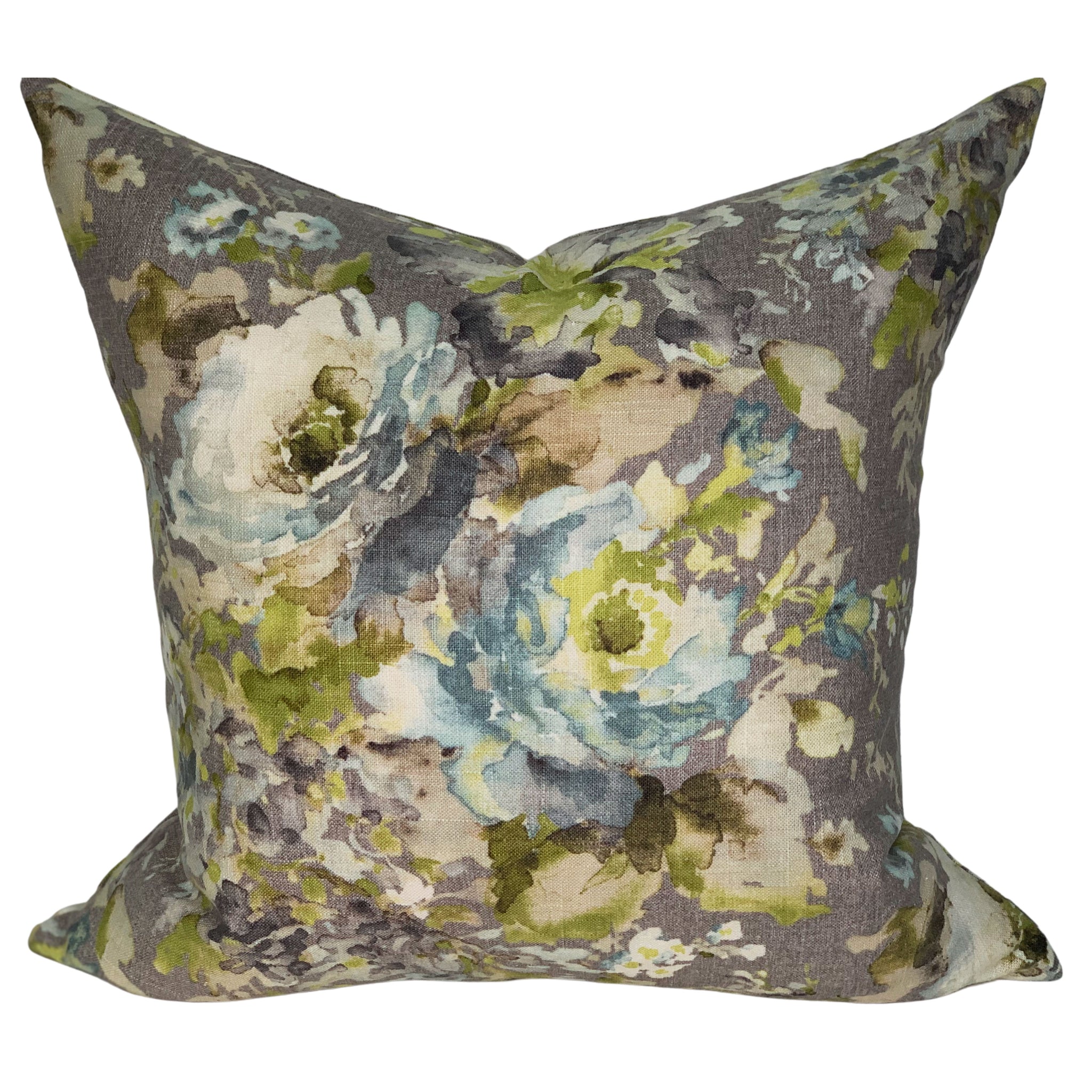 Botanical Pillow Cover in Zinc