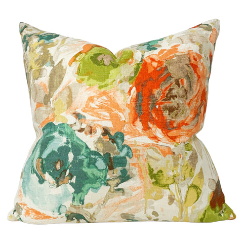 Brushstroke Pillow Cover in Citrus
