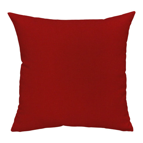 Sunbrella® Canvas Pillow Cover in Jockey Red