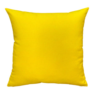 Sunbrella® Canvas Pillow Cover in Sunflower Yellow