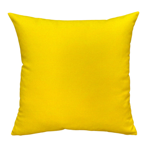 Sunbrella® Canvas Pillow Cover in Sunflower Yellow
