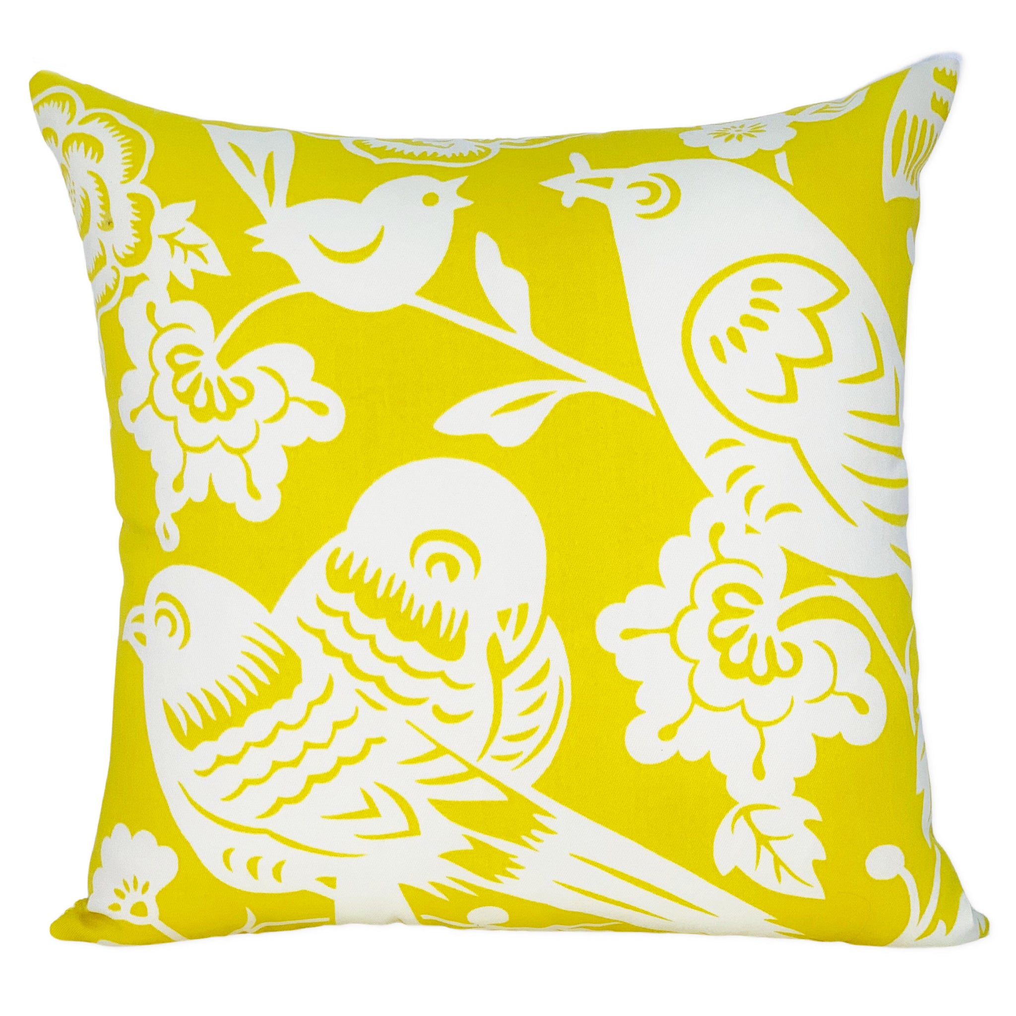 Chirp Pillow Cover in Sunflower