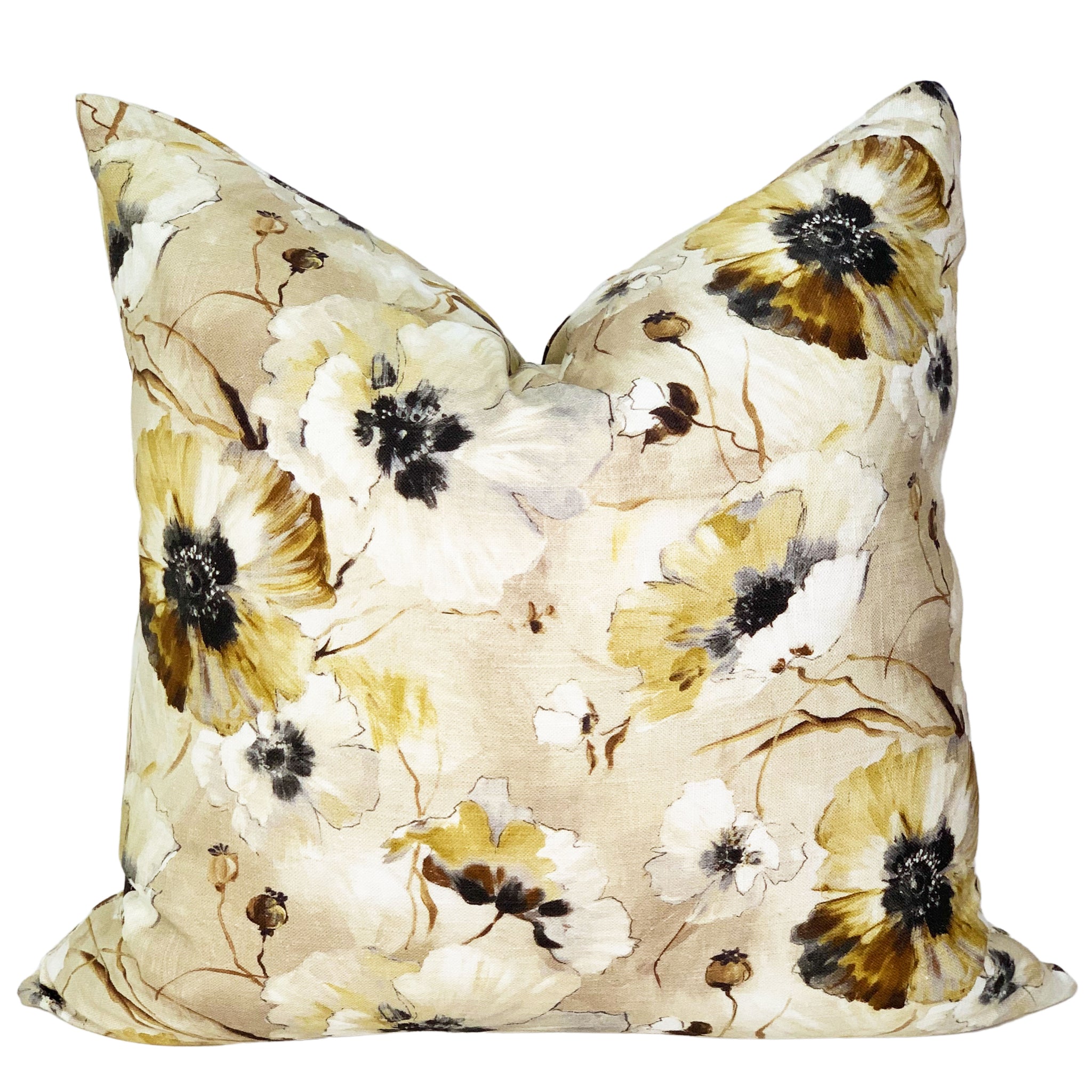 Fleur Pillow Cover in Mudstone