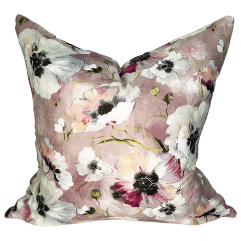 Fleur Pillow Cover in Rosewater