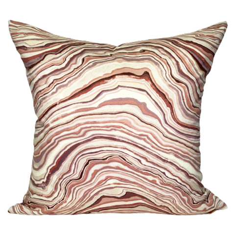 Glacier Pillow Cover in Pink Sand