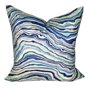 Glacier Pillow Cover in Sapphire