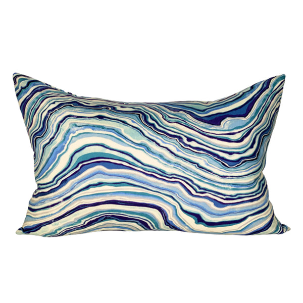 Glacier Pillow Cover in Sapphire