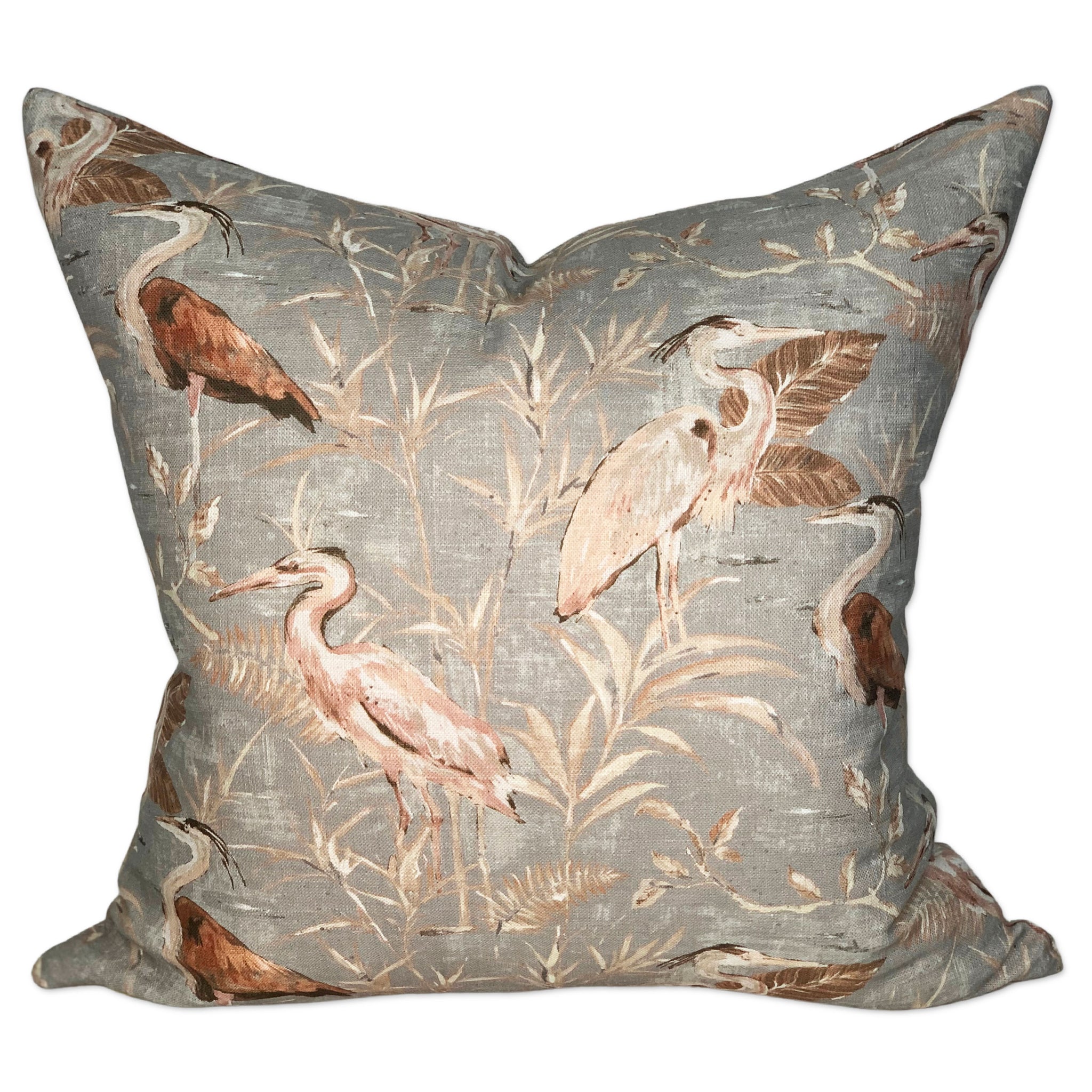 Heron Pillow Cover in Lakeside