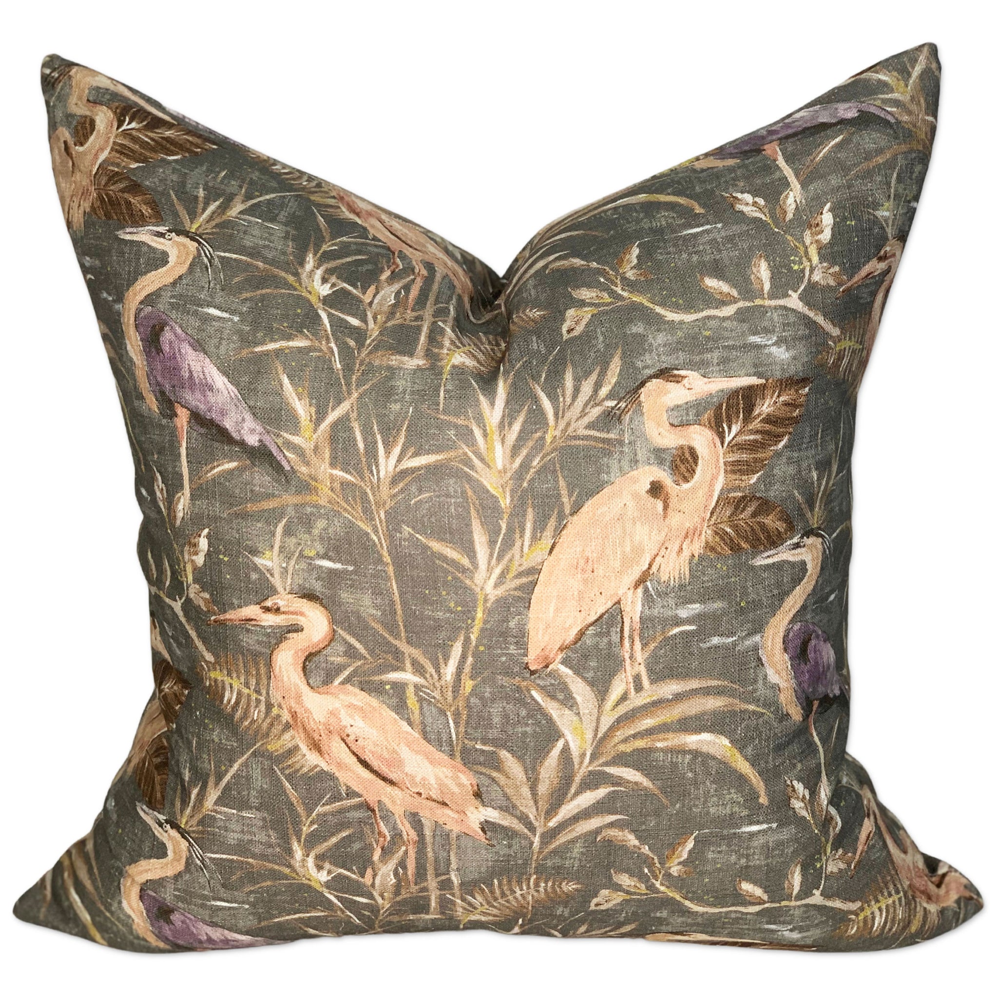 Heron Pillow Cover in Silt