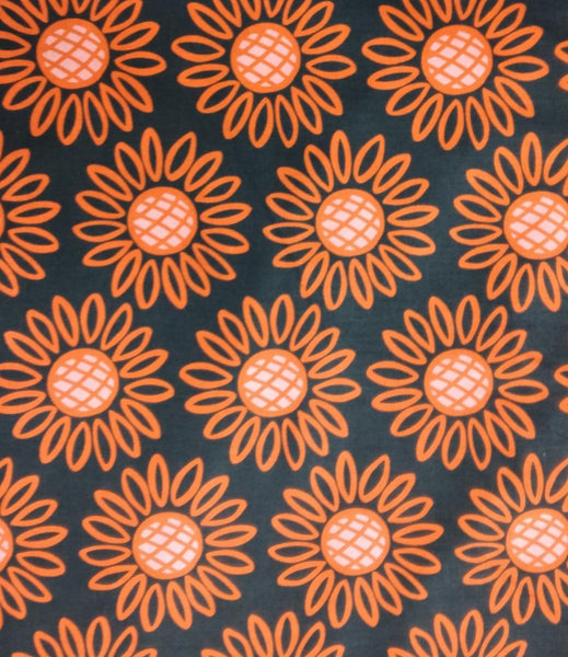 Squeeze - Orange Sunflowers by Figo Fabrics 1/2yd Cuts