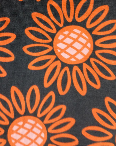 Squeeze - Orange Sunflowers by Figo Fabrics 1/2yd Cuts