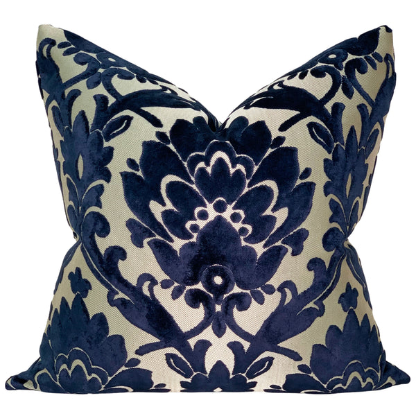 Oracle Pillow Cover in Blue Flower