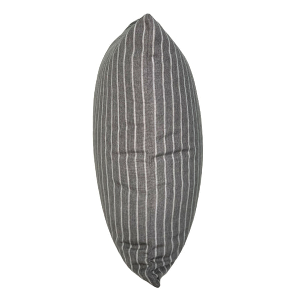 Sunbrella® Pinstripe Pillow Cover in Salt and Pepper
